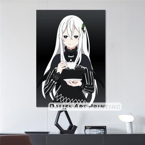 Canvas Anime Re Zero Echidna Pictures Home Decoration Paintings Poster HD Prints Wall Art Modular Living Room Framed