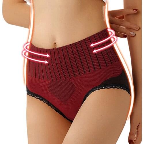 Body Shaper Women High Waist Panties Slimming Butt Lifter Shapewear Briefs Solid Color Underwear Tummy Control Panties