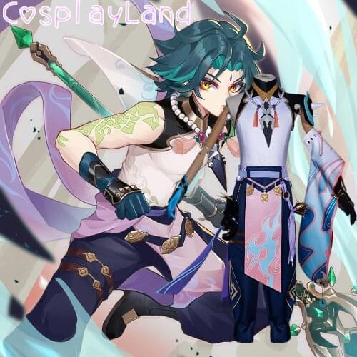 Hot Game Genshin Impact Cosplay Xiao Costume Carnival Halloween Party Men Suit Uniform Cartoon Outfit Genshin Impact Costume