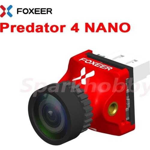 FOXEER NEW Predator 4 Nano suoer WDR FPV camera 1.7mm Lens 4ms Latency switchable PAL/NTSC mini camera for RC FPV racing drone
