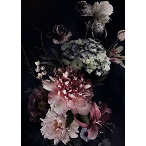 Flower Rose DIY Cross Stitch Embroidery 11CT Kits Needlework Craft Set Cotton Thread Printed Canvas Home Decoration New Design