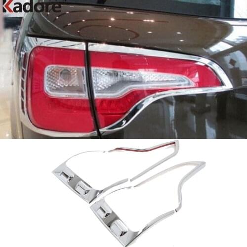 For KIA Sorento 2013 2014 2015 Hatchback 5 door Chrome Rear Light Lamp Cover Trim Tail Lamp Frame Styling Car Accessories