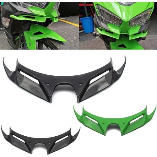 Motorcycle Front Fairing Aerodynamic Winglets Protection For KAWASAKI NINJA 400 250 2018-2019 ABS Plastic