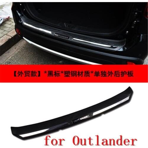 ABS Plastic steel Rear Bumper Protector Sill Trunk Tread Plate Trim For 2016-2018 Mitsubishi Outlander Samurai Car styling