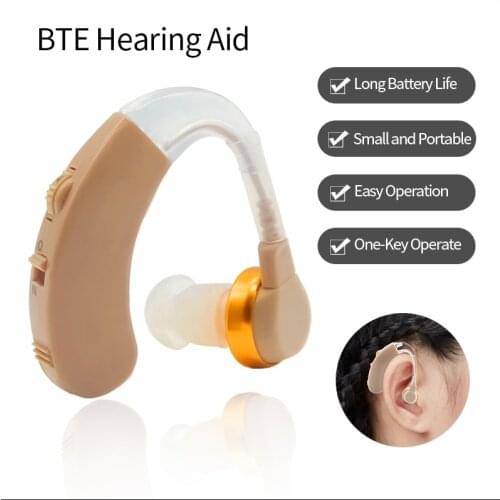 En-B139 BTE Hearing Aid Wireless Adjustable Sound Amplifier For the Hearing Loss Elderly