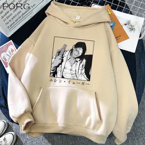 Attack on Titan Print Hoodies Men Streetwear Winter Unisex Funny Tops