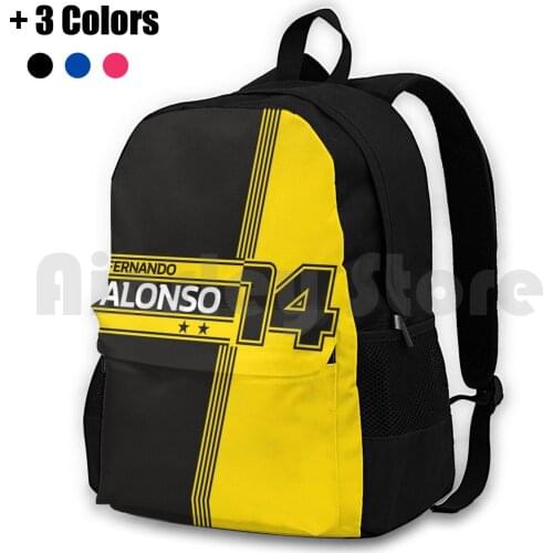 Fernando Alonso Outdoor Hiking Backpack Waterproof Camping Travel Fernando Alonso Alo14 Fa14 Fernando Nando Alo