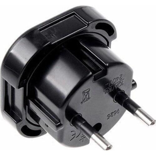 1/5PCS Universal UK To EU Plug Europe Travel Wall AC Power Charger Outlet Adapter Converter 3 TO 2 Round Socket Pin