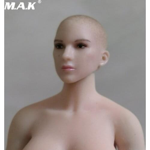 1/12 Scale Female Bald Head Sculpt beauty Monk Head Carving Fit 6" TBL PH Action Figure Body Doll