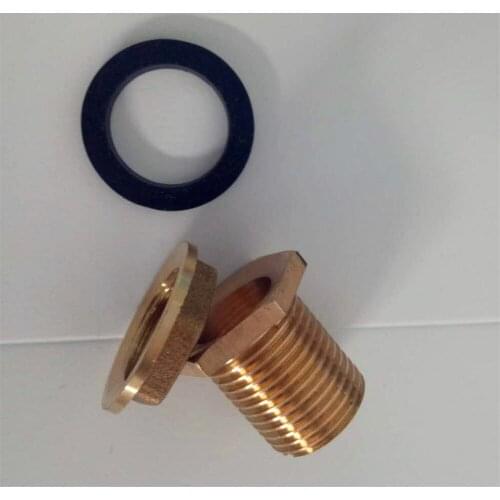 1 Set 1/2" BSPP Brass Pipe Swivel Fitting Nut Water Tank Connector
