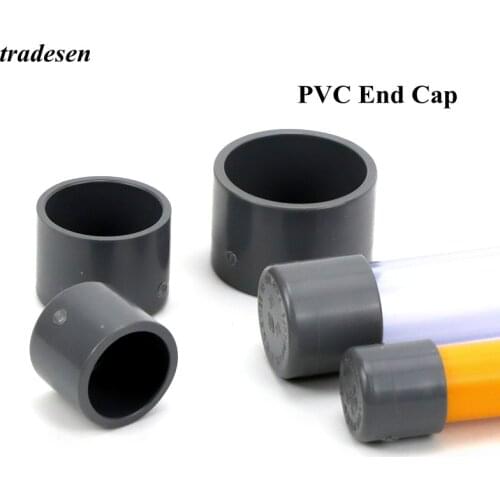 1pc I.D 20 25 32 40 50mm PVC End Cap Connector Garden Irrigation Water Pipe Plug Farm Hydroponic UPVC Pipe Accessories Adapter