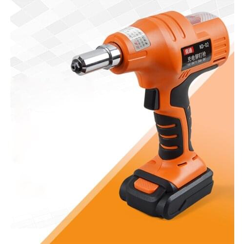 14.4V portable cordless electric rivet gun rechargeable riveter battery riveting tool pull rivet nut tool