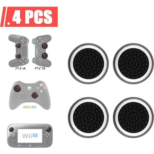4Pcs Controller Thumb Silicone Stick Grip Cap Cover for PS3 PlayStation4 one/series x Switch Pro Controllers Game Accessory