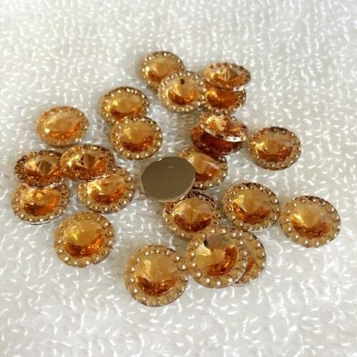 50pcs 12mm Nail Crystals Rhinestone resin Non Hotfix FlatBack stones glitters for Glue DIY Phone-B166