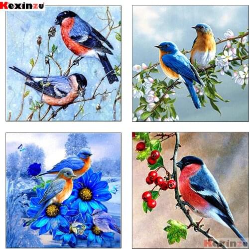 KEXINZU 5D DIY Diamond Painting Full Square Animal Diamond Embroidery Bird Rhinestones Mosaic Handmade Home Decoration Y4664
