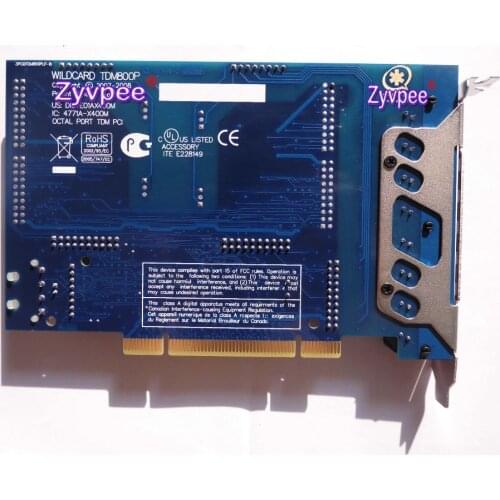 Voip Analog Asterisk Card PCI TDM800 8 Ports Support Trixbox Elastix Freepbx X400M X400S FXS FXO