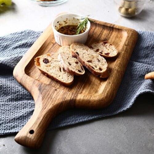Nordic zebra wood photo setting tray unpainted solid wood cooked food chopping board pizza tray baking bread board