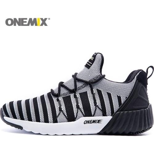 ONEMIX 2020 Adult Men Casual Shoes For Hiking Stripe Winter Warm Snow Boot Couple Trainer Baseball Sneakers Women Ankle Boots