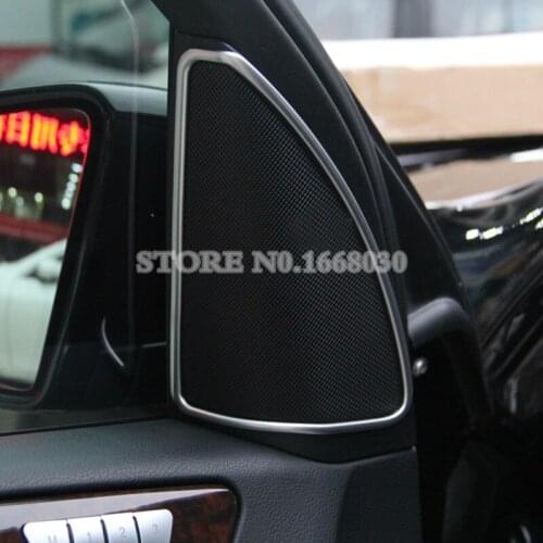 ABS Car Door Speaker Edge Cover Trim 2pcs For Benz GLE W166 2015-2019 Car accesories interior Car decoration