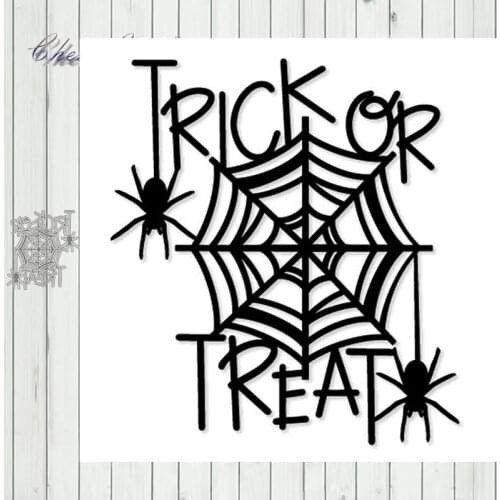 Metal Cutting Dies Trick or Treat Stencils for DIY Scrapbooking DIY Paper Cards Photo Album Decorative Embossing