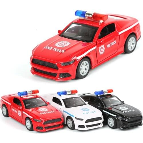 1:32 Simulation Police Series Car Model Toy Pull Back Metal Diecasts Vehicle Cake Decoration Birthday Gift for Children Boy Y085