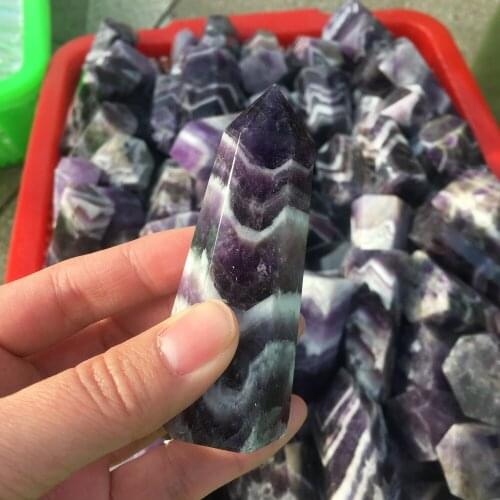 80g Natural Dream Amethyst Quartz Crystal Stone Point Healing