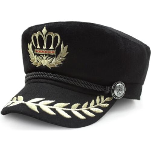 Autumn and winter woolen keep warm military hat winter male wool cap mans embroidery thermal army cap brand wool baseball cap
