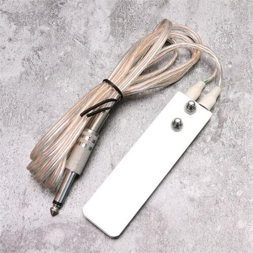 Mini Tattoo Foot Pedal Stainless Steel Tattoo Power Supply Pedal, Tattoo Machine Foot Switch Controller Accessories Cable 1.4m