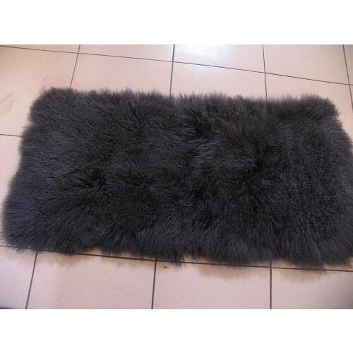 Tibetan Lamb Fur Material Plate Mongolian Lamb Fur Plate Long and Curly hair Natural Fur Material for DIY Factory