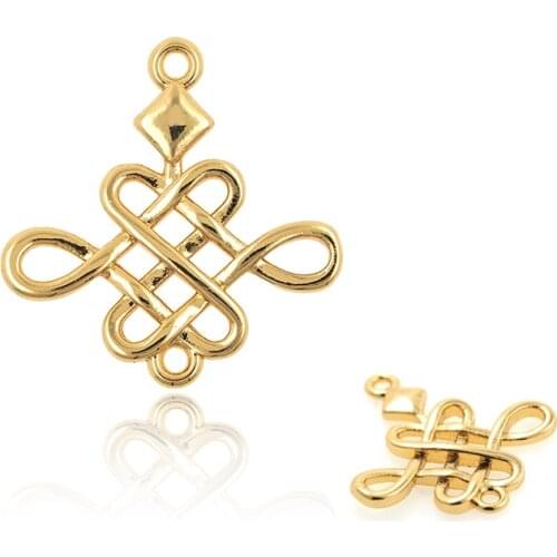 Chinese Knot Pendant Love Knot Necklace DIY Jewelry Bracelet Earring Making Supplies