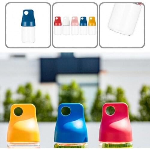 280ml Simple High Hardness Heat-resisting Glass Water Bottle Easy to Carry Water Cup Anti-fracture for Office