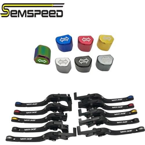 For KAWASAKI ZX10R ZX-10R ZX 10R 2016 2017 2018 2019 2020 CNC Motorcycle Folding Brake Clutch Levers ON-OFF Switches Button Kit