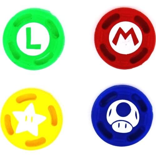 1PC Theme Game Silicone Analog Thumb Stick Grips Caps for Nintend Switch NS JoyCon Controller Sticks Cap Skin for Joy Con Cover