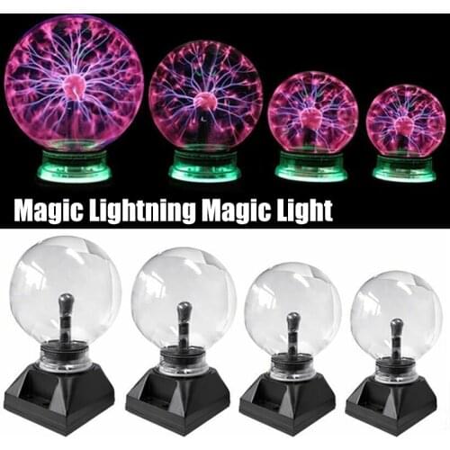 Magic Plasma Ball Touching Sound Sensitive Plasma Lamp Light for Parties Decorations Kids Bedroom BM88