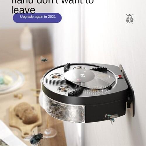 USB Plug-in Household Restaurant Hotel Kitchen Supplies Fly Traps Automatic Fan Blades Commercial the Wall-Mounted