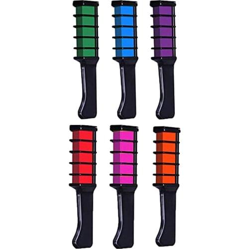 Temporary Hair Pro Chalk Color Comb for Hair Dye Kits Disposable Cosplay Party Hairs Dyeing Hair Care Style Tools