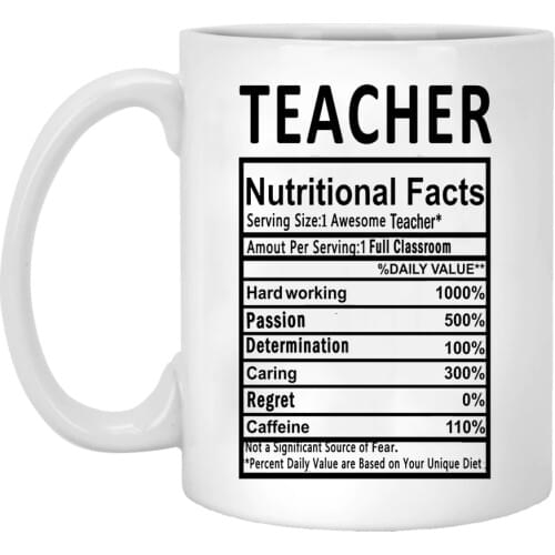Funny Mug 350ml white ceramic school /University teacher friends coffee gift mugs cup dropshipping