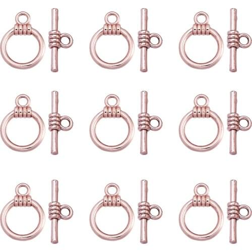 10Sets High Quality Alloy Fastener Bracelet Toggle Clasp Buckle OT Clasps Connector For Diy Necklace Jewelry Making Accessories