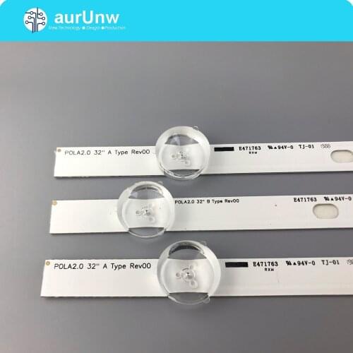 10 Sets=30 PCS 6/7LEDs 590mm LED backlight strip Replacement for LG 32LN5100 32LN545B Innotek POLA2.0 32 inch A B type HC320DXN