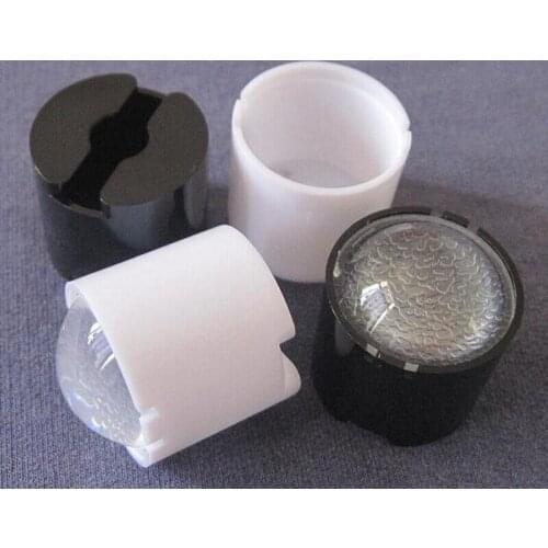 20 Sets/lot, #KJV-23 High quality Led Lens, 5-10 Degree, Holder Size: 25.2X21.5mm+Lens Diameter: 23mm, Texturing Surface