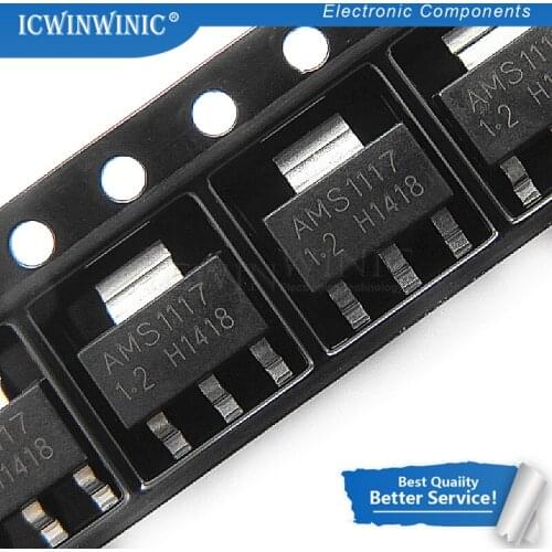 50piece AMS1117-1.2 AMS1117 SOT223 AMS1117-1.2V SMD New original In Stock