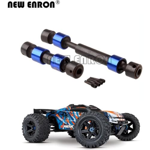 #5650 8655 2Pc Center Middle CVD Steel Universal Drive Shaft For RC Car Parts Traxxas 1/10 E-REVO Summit E Revo 2.0 VXL 86086-4