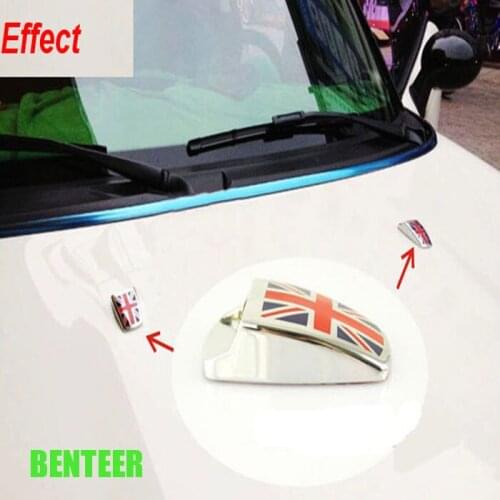 2pcs/set Zonic Alloy MINI Cooper countryman clubman R55 R56 R60 R61 Car sticker