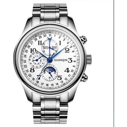 GUANQIN Watches Mens 2020 Automatic Watch Clock Tourbillon Watch Waterproof Mechanical Wrist Watches relogio masculino