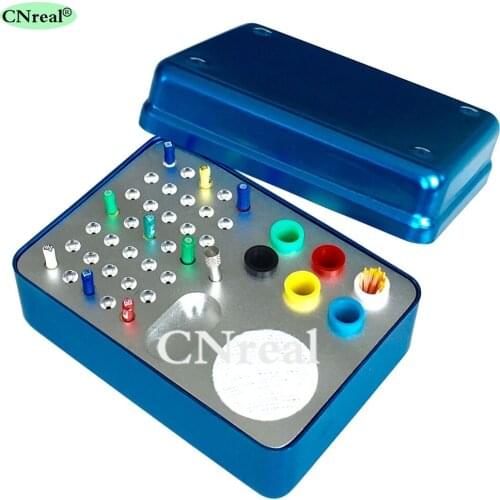 41 Holes Dental Disinfection Sterilization Holder Block Box Case for Endo Files Gutta Perch & Absorbent Paper Points