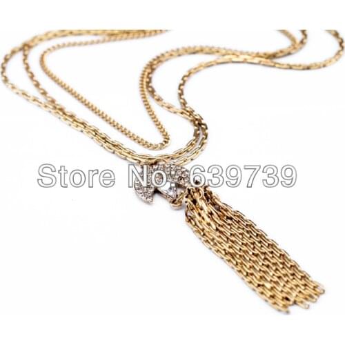 Bulk Price Antique God Long Tassels Mommy Necklace