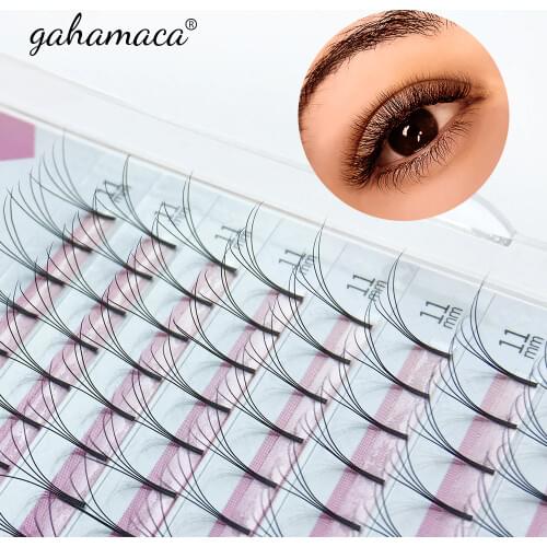 GAHAMACA Premade Russian Volume Fans 2d/3d/4d/5d/6d Eyelashes Long Stem Lash Pre made Eyelash Extensions Supplies Makeup Tool
