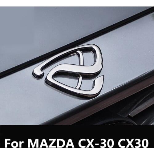 For MAZDA CX-30 CX30 Front car mark Decorative strip intermediate Decorative bright strip Exterior modification Accessories