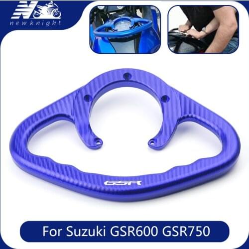 For Suzuki GSR600 GSR750 Motorcycle CNC Aluminum Passenger Handgrips Hand Grip Tank Grab Bar Handles Armrest Accessories