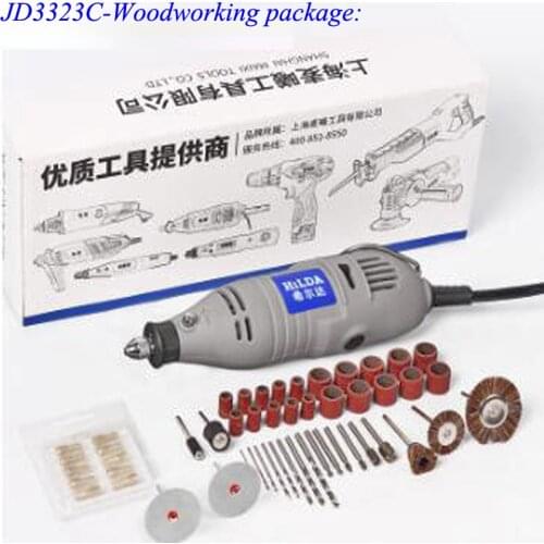 Electric Grinder Engraving Pen Grinder Mini Drill Electric Rotary Tool Grinding Machine With Grinding Accessories JD3323C